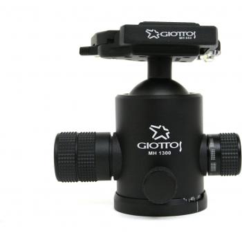 Giottos GTMH1300-652 - Rótula de bola con sistema antifricción y zapata de cambio rápido