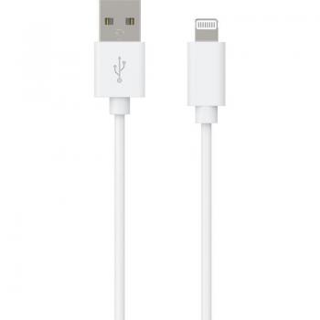 Cable USB a Lightning BigBen 2.4A Macho/Macho 2 Metros Blanco