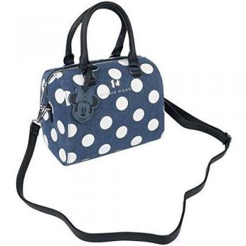 Micky & Minnie Loungefly - Minni Mujer Bolsa de Mano Azul, Algodón,