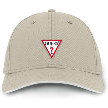 Gorra Guess Triangle beige con cierre ajuste para hombre