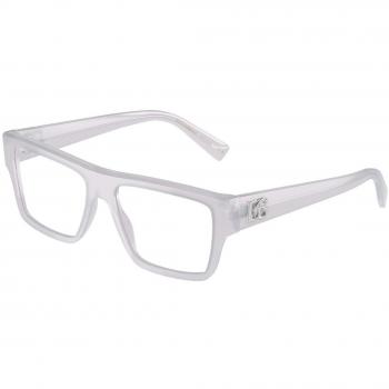 Dolce & Gabbana DG3382 3420 Gafas Recetadas para Hombre Blancas 55 Lentes