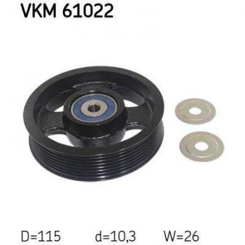 Polea tensora/guía para correa v-ribbed SKF VKM 61022
