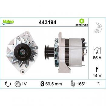 Alternador Valeo 443194, Generador Nuevo 14V 65A para VW