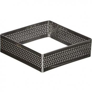 Lacor- 68557 - Molde Aro Cuadro Perforado 7x7x2cm Inox
