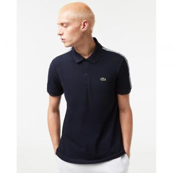 Polo Lacoste PH5075-00 para Hombre en Piqué a Rayas con Logo - Algodón y Elastano - Casual Franja Marino