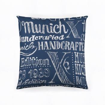 Munich Jet Jeans - Cojín reversible de 50 x 50 cm con relleno