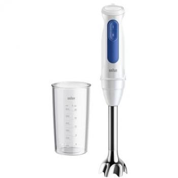 Minipimer Braun MultiQuick 3 MQ30001M, 900W, Tecnología PowerBell VPlus, 2 Velocidades + Turbo, Sistema EasyClick Plus, Anti Salpicaduras, Vaso de 600 ml