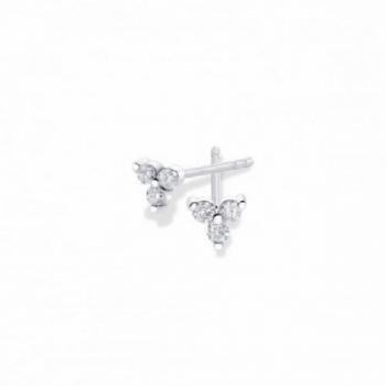 Pendientes Duran Exquse Aurum 18K Triángulo de Diamantes Oro Blanco