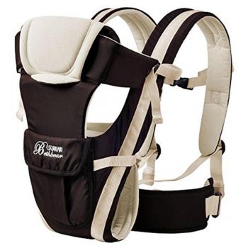 ELENKER Mochila Portabebé ergonómica multifuncion transpirable 4 en 1, con 4 modos para porta bebe con comodidad,para recien nacido al 30 meses, color caqui