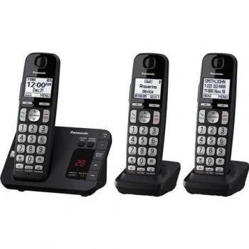 Panasonic KX-TGE433B Expandable DECT Cordless Phone 3 HS