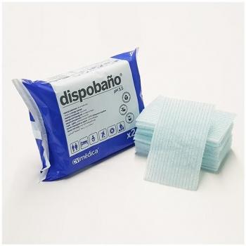 Dispobaño, Esponja Jabonosa desechable 12x20 cm. 100 grs. Pack 24 uds