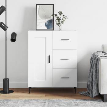 Armario aparador blanco 69,5x34x90 cm madera multicapa de ingeniería