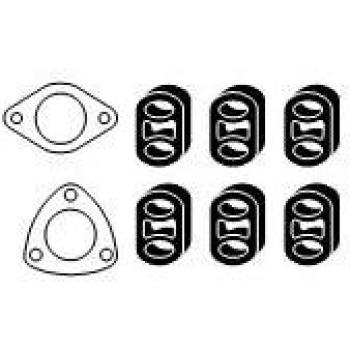 Kit de montaje HJS 82 14 3318 para sistema de escape Opel Zafira 1.6 CNG