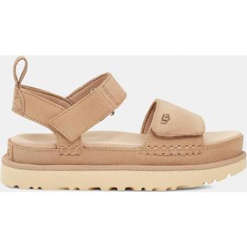 Sandalias de plataforma UGG Goldenstar beige con suela ultraligera y diseño elegante