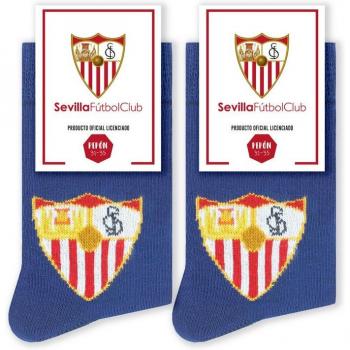 Calcetines Sevilla Fútbol Club Escudo Azul