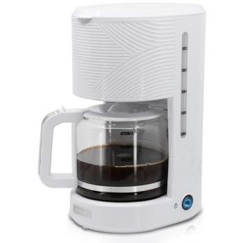 Cafetera Goteo Briebe Elegance 10 Tazas con Filtro Reutilizable, Función Mantener Caliente, 1,25L, 1000W, Blanca