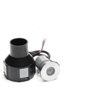 Foco empotrable LED Fornac 2,7W color plata, IP67, luz cálida 3000K para jardín