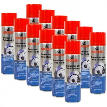 12 x Nigrin 74057 limpiador de frenos y piezas de 500 ml