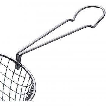 KitchenCraft Cesta Freidora Metálica de Acero Inoxidable, 18,5 x 9,5 x 34,5 cm - Color Plateado