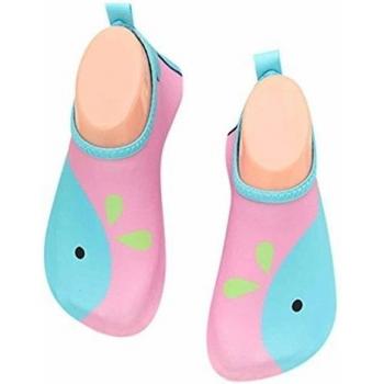 Vine Zapatos de piel al aire libre respirable antideslizante de Aqua Agua de bebé unisex del cabrito por Playa Con Surf Yoga Natación, 16.6cm