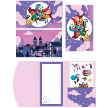 Carpeta con stickers y bloc de notas Anna Kadabra