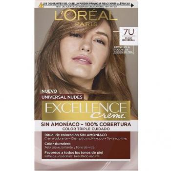 L'Oréal Paris Excellence Creme Universal Nudes 7U - Universal Blonde Permanent Hair Color Cream without Ammonia