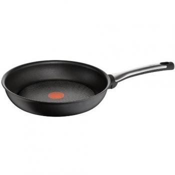 Tefal Talent - Sartén 22 cm, Antiadherente Titanium Pro, Reforzado con una capa dura de minerales, Base de inducción de 4,5 mm, Indicador de temperatura Thermospot