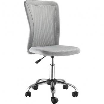 Silla de Oficina de Malla Vinsetto Gris con Altura Ajustable y Capacidad de Carga de 100 kg