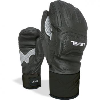 Guantes Unisex Race de Nivel - Manoplas Negras para Hombre