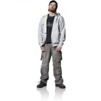 Pantalón Dura Twill T58 de Snickers Workwear, color gris antracita y negro, talla 58