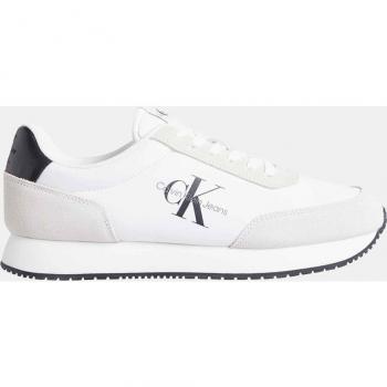 Calvin Klein Retro Runner Low Laceup - Men's Sneakers Shoes White YM0YM00746-YAF ORIGINAL