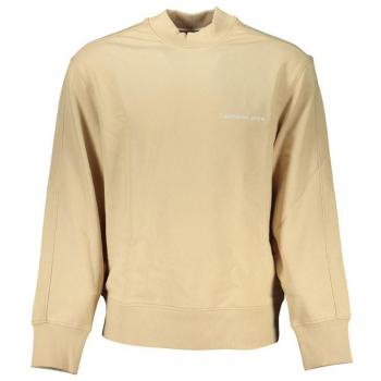 Calvin Klein Beige Logo Sweatshirt - Men's Regular Fit Size L