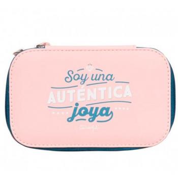 Mr. Wonderful Soy Una Auténtica Joya Neceseres de viaje, 18 cm,  litros, Rosa