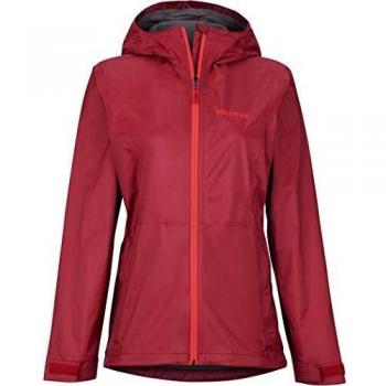 Marmot Wm's PreCip Eco Plus Chaqueta, Mujer, Sienna Red, Extra-Small