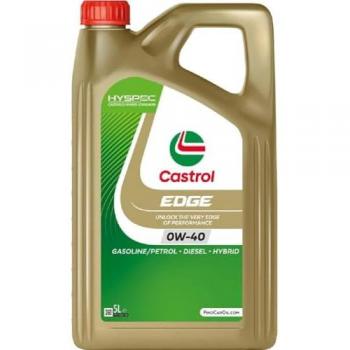 Aceite de motor Castrol Edge 0W-40 Híbrido Gasolina Diesel 5 Litros