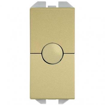 Interruptor de persianas Simon 270 con 3 posiciones y módulo estrecho en bronce