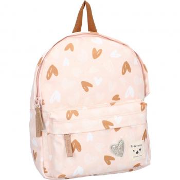 Mochila Infantil Loving Days Rosa con 2 Bolsillos - Kidzroom 8x23x31 Cms