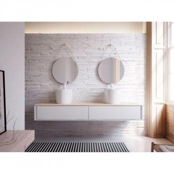 Lavabo Redondo Alto Florencia-B 420x350mm Blanco