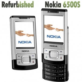 Teléfono móvil reacondicionado Nokia 6500 Slide original con 1 batería y 1 cargador negro