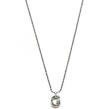 Gargantilla Pertegaz colección INICIALES mujer 41 cm. metal rodiado inicial G 1.5 cm. circonitas