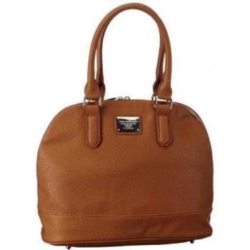 Belmondo NOS903AB - Bolso de hombro de material sintético mujer, color marrón, talla 37x29x15 cm