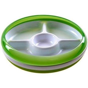 OXO Tot - Plato con 5 apartados, color verde