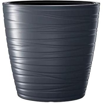 Maceta MAZE 75L con Depósito, Dimensiones 585x385x585 mm, Color Gris Piedra