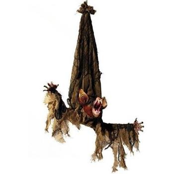 Murciélago-vampiro de Halloween PUTZI con función de movimiento y sonido, 95 cm - Vampiro decorativo / Fiesta temática - showking