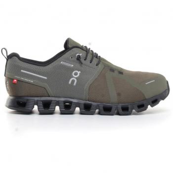 On Cloud 5 Waterproof Men's Running Shoes, UK 8 Olive/Black