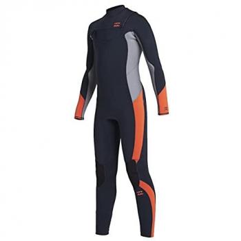 Traje de Neopreno Billabong Absolute 3/2 Mm para Niños con Manga Larga y Cremallera Frontal en Color Multicolor