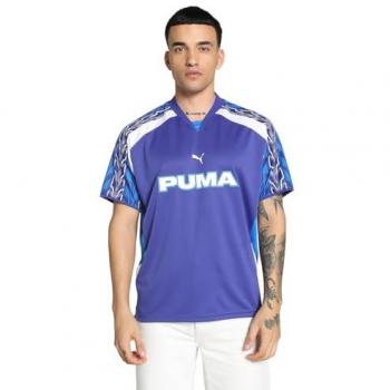 Camiseta de fútbol Puma para hombre - Azul - Talla XL - Football Jersey