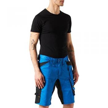 Pantalones Cortos de Trabajo Snickers 6141 Allround Slim Fit con Bolsillos Holster Stretch Azul/Negro 30