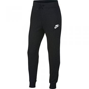 Nike G NSW Pant PE Pants, Niñas, Black/White, XS