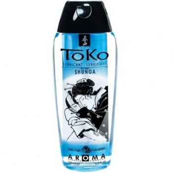 Shunga Toko Lubricante, Aroma de Frutos Exóticos, Transparente - 165 ml